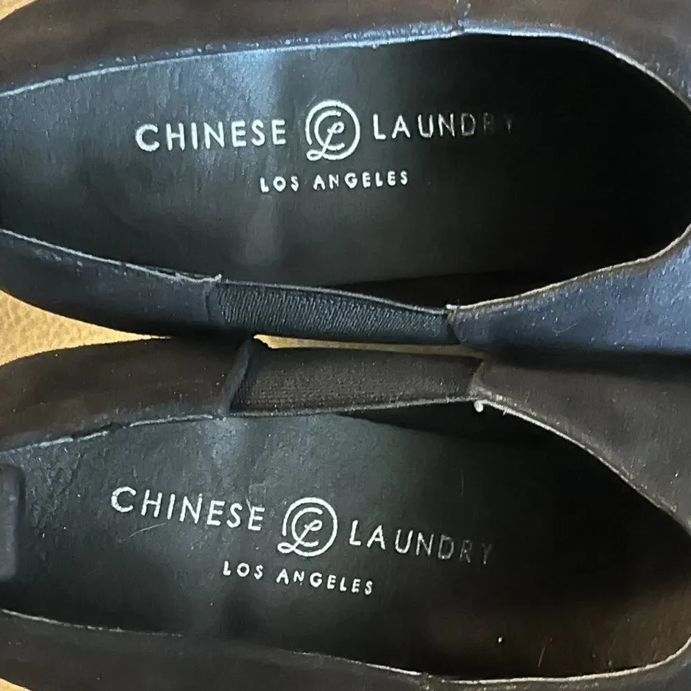 Chinese Laundry  Gini Black Ankle Boots   Sz 7 1/2